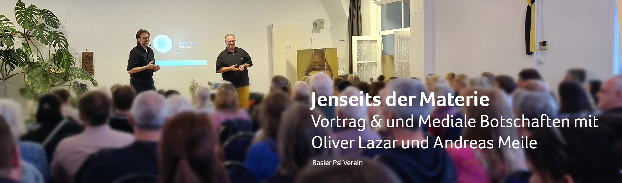 Öffentlicher medialer Abend Oliver Lazar und Andreas Meile